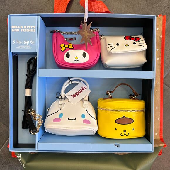 Hello Kitty & Friends Micro Handbag Gift Set Viral 
Hard to Find BNIB+ Free Tote - Picture 1 of 2